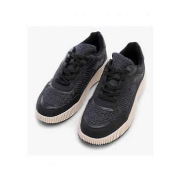 Tenisi dama -  piele ecologica - negru