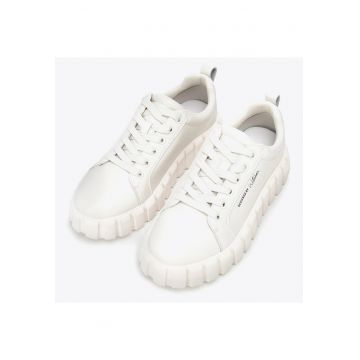 Tenisi dama  piele naturala - alb - design modern