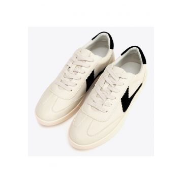 Tenisi dama  piele naturala si ecologica - confortabili - alb