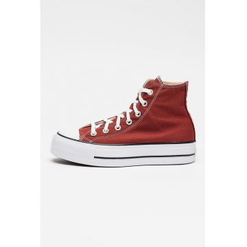 Tenisi din panza cu talpa flatform Chuck Taylor All Star Lift