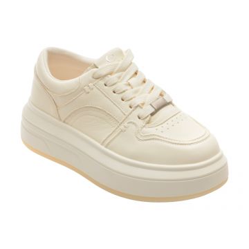 Pantofi sport EPICA albi, 2609, din piele naturala