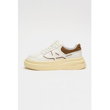 Pantofi sport flatform din piele