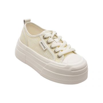 Pantofi sport GRYXX albi, C11928, din material textil