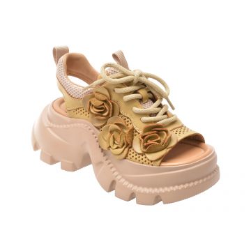 Pantofi sport GRYXX galbeni, 56288, din piele naturala