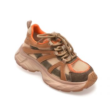 Pantofi sport GRYXX maro, 6928, din material textil