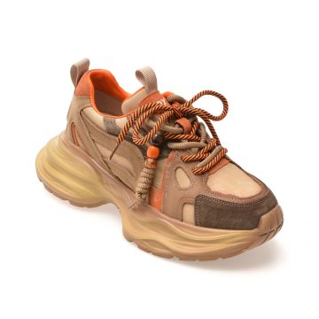 Pantofi sport GRYXX maro, 8663, din piele naturala