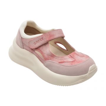 Pantofi sport GRYXX roz, 5L108, din piele naturala