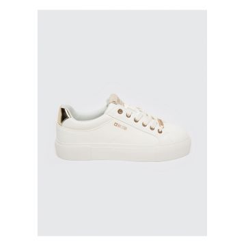 Tenisi din piele ecologica cu logo