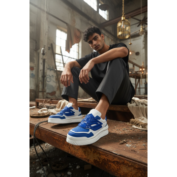 Adidasi barbati casual  albastri Q6