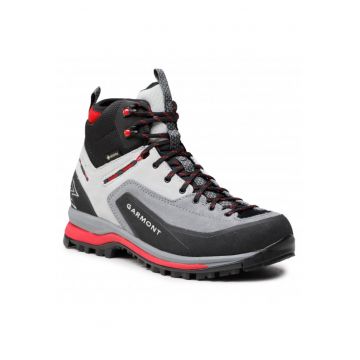 Ghete barbati pentru drumetii -  Vetta Tech GTX - Piele intoarsa - Gri/Rosu