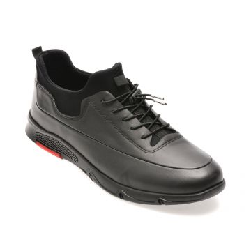 Pantofi sport BITE THE BULLET negri, CASP24, din piele naturala