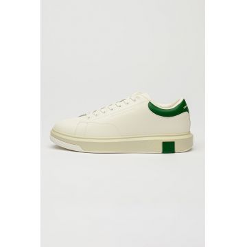 Pantofi sport din piele cu model uni