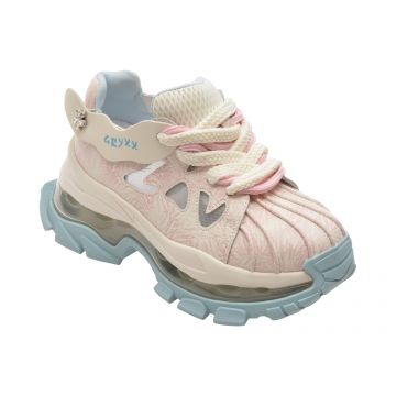 Pantofi sport GRYXX albi, 2027, din piele naturala