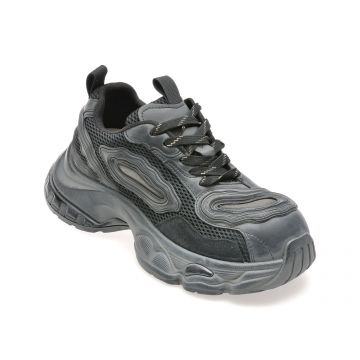 Pantofi sport GRYXX negri, 1002, din material textil