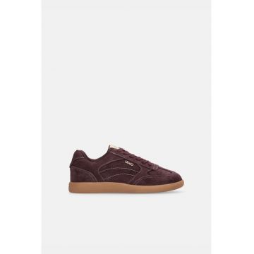 Pantofi sport low-cut de piele intoarsa