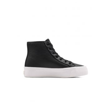 Pantofi sport  VULC FLATF HIGH TOP LTH CK-YW0YW01978-BEH
