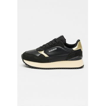 Pantofi sport Astra cu talpa wedge si garnituri sintetice