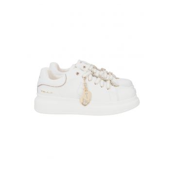 Pantofi sport cu segmente din piele