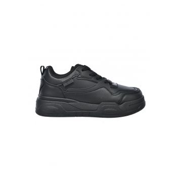 Pantofi sport de piele ecologica cu logo discret