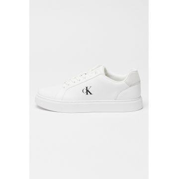 Pantofi sport din piele cu insertii din piele intoarsa