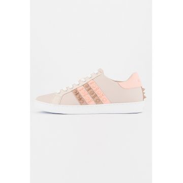 Pantofi sport din piele si piele ecologica cu tinte Jacobb