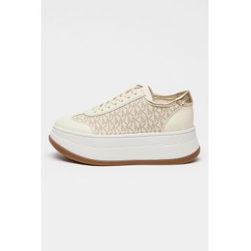 Pantofi sport flatform din piele ecologica cu model logo Hayes