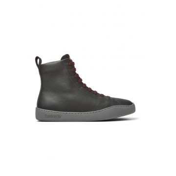 Pantofi sport high-top din piele