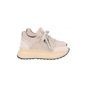 Pantofi sport slip-on cu strasuri