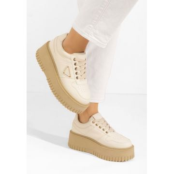 Sneakers cu platformă Madaline bej