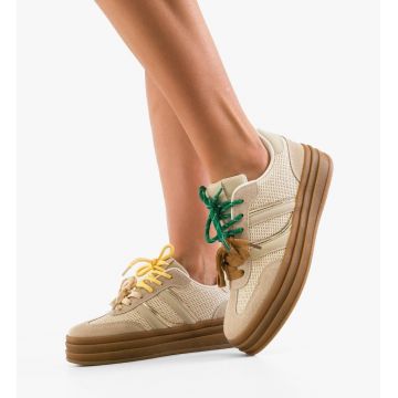 Sneakers dama Boomby Bej 2