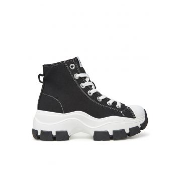 dama -  textil - alb/negru