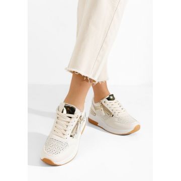Sneakers cu platforma Narola bej