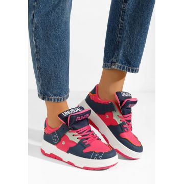 Sneakers cu platforma Sirvanna multicolori