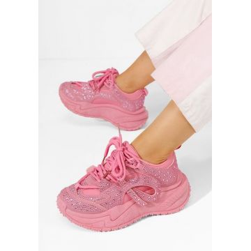 Sneakers cu platformă Yasera roz