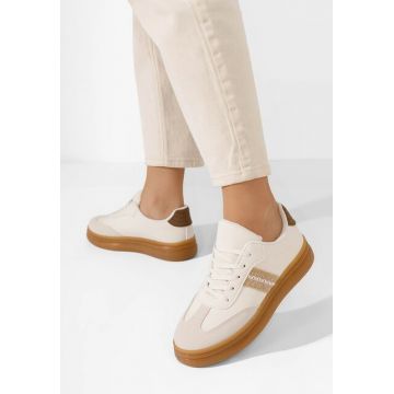 Sneakers dama Tristina albi