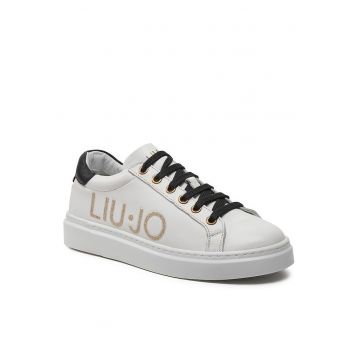 Tenisi dama  S1005 Iris 11 4A4709 P0062 - alb/negru - piele naturala -