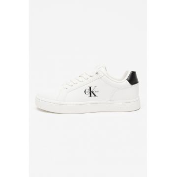 CALVIN KLEIN - Pantofi sport din piele si piele ecologica cu detaliu logo Classic