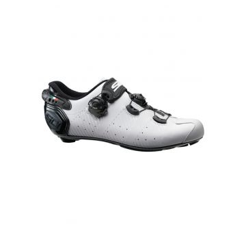 Pantofi ciclism  Wire 2S - alb/negru - talpa din carbon - marime
