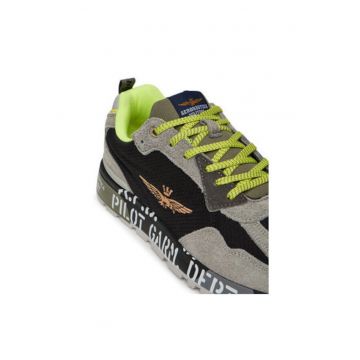 Pantofi sport barbati - 251SC276CT3546 -  Textil - Gri - Gri