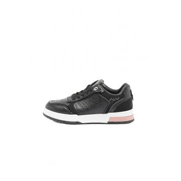 Pantofi sport din piele ecologica Lunaria Ultra - Negru