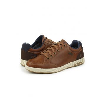 Pantofi sport low-cut de piele ecologica - Maro scortisoara