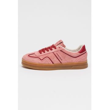 Pantofi sport low-cut din piele intoarsa The Greenwich - Roz