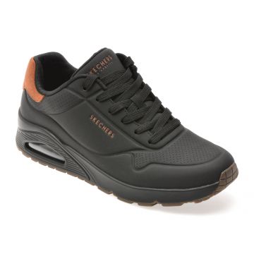 Pantofi sport SKECHERS negri, UNO, din piele ecologica