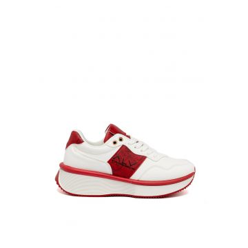 Pantofi sport wedge Elora - Rosu