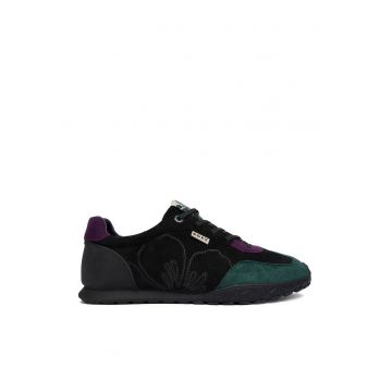 Adidasi sport  CEO-V12-1085-1 - negru/verde