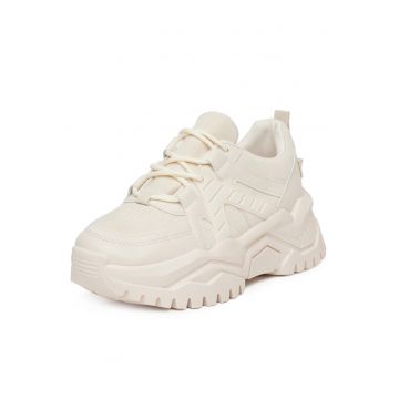 Pantofi sport dama  model 9223 - bej - piele ecologica