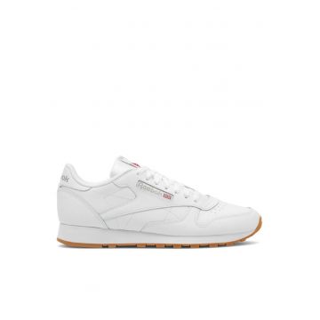 Tenisi  din piele naturala pentru barbati - Alb