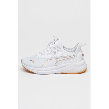 Pantofi sport cu insertii de plasa Amplifier - Alb/Auriu