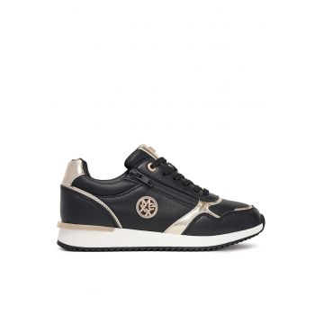 Pantofi sport dama -  sneakers - piele ecologica - negru