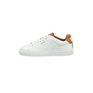 Pantofi sport de piele cu logo McJulien - Alb/Caramel